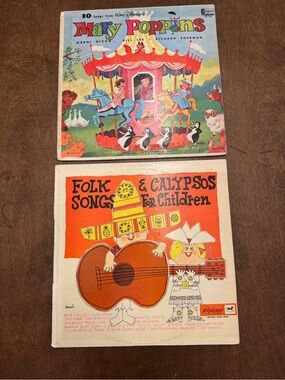 Mary Poppins & Folk Songs Kids Record Set
